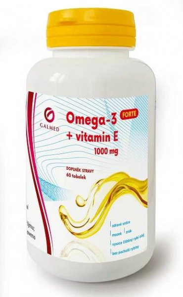 Galmed Omega-3 forte 1000mg+vitamin E 60 tobolek