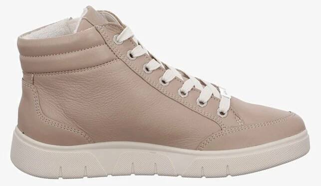 Kotníkové boty na klínu - beige