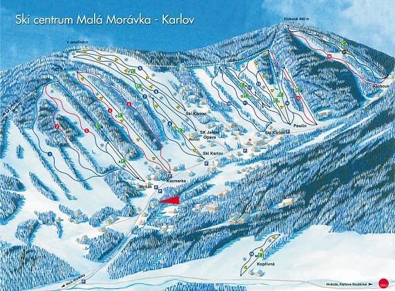 Kam si zajet zalyžovat v okolí Karlovy Studánky - Tripy.cz