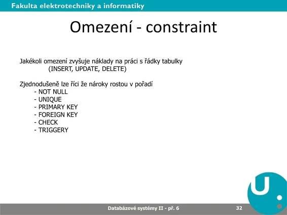 PPT - Databázové systémy II PowerPoint Presentation, free download - ID:6041471