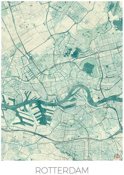 Mapa Rotterdam