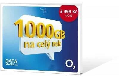 O2 datová SIM karta 1000 GB PŘEDPLACENÁ