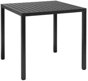 Nardi Antracitově šedý plastový zahradní stůl Cube 80 x 80 cm od 6 529 Kč - Heureka.cz