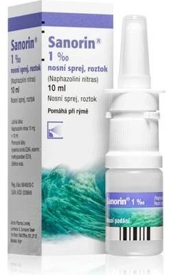 SANORIN NAS 0,5MG/ML NAS SPR SOL 1X10ML od 78 Kč - Heureka.cz