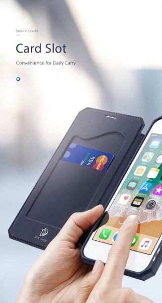 Dux Ducis peněženkové pouzdro pro iPhone 7 / 8 / SE (2020/2022) - černé