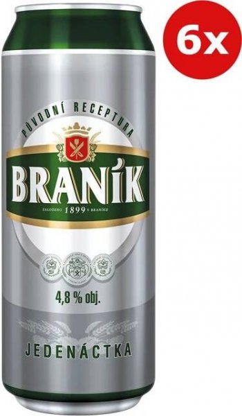 Braník Jedenáctka 11° 6x0,5l plech