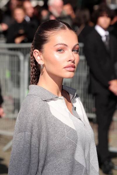 Thylane Blondeau attends the Miu Miu Womenswear Spring/Summer 2023 show on October 4, 2022 in Paris, France | Source: Getty Images