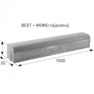 Silniční obrubník BEST MONO nájezdový 1 m