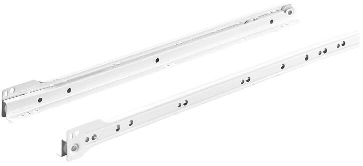 Hettich Pojezdová lišta pro zásuvky bílá 45 cm