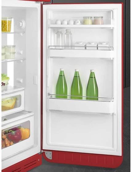 Smeg Kombinovaná chladnička s mrazničkou nahoře červená FAB30RRD5 - Elettromec 