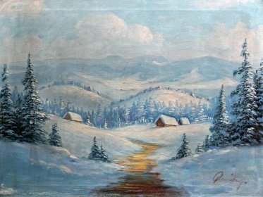 Zimní krajina - Raška - Galerie umění