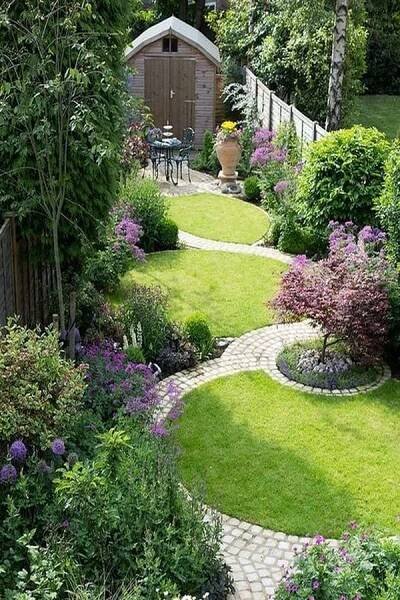 Round in circles. | Jardin minimaliste, Design jardin, Petits jardins