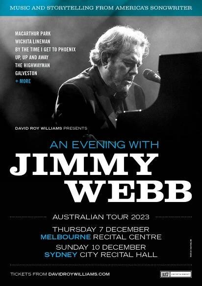 JIMMY WEBB Returns in December 2023
