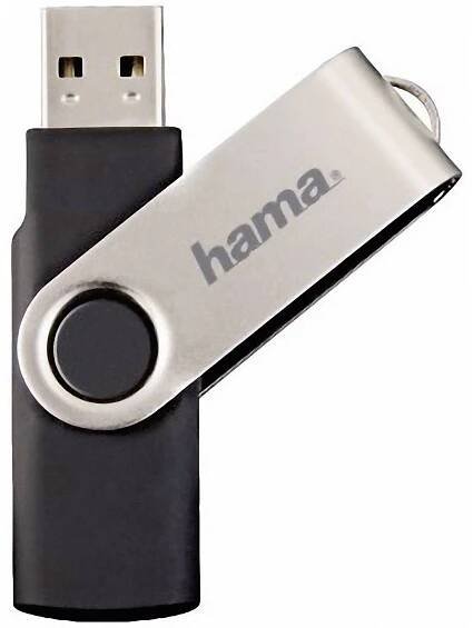 Hama Rotate USB flash disk 128 GB černá 108071 USB 2.0