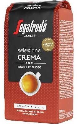 Segafredo Selezione Crema, zrnková káva, 500g