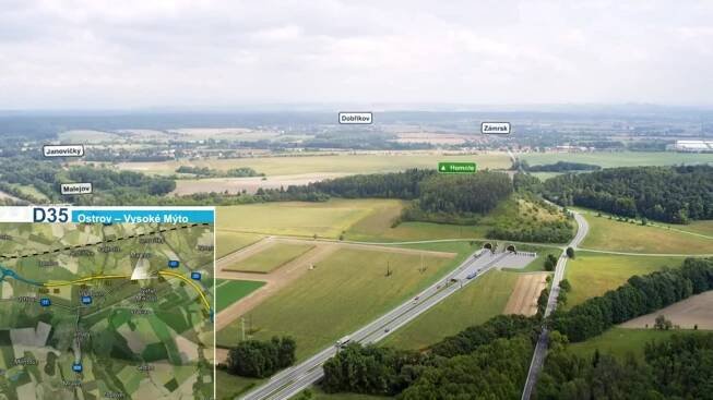 Prodloužení dálnice D35 kolem Vysokého Mýta ke Džbánovu se začne stavět už letos