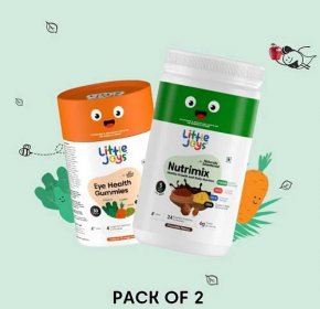 Buy Little Joys Nutrition Powder & Eye Gummies Kit for Kids