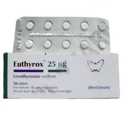 Euthyrox 25 - 25 mcg 50 záložek - Merck