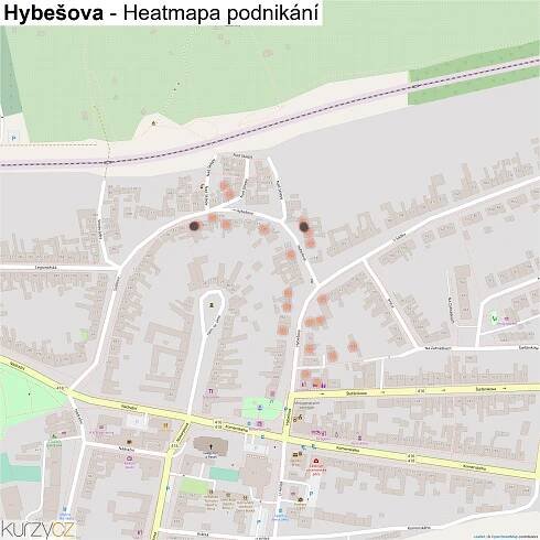 Hybešova - mapy | Kurzy.cz