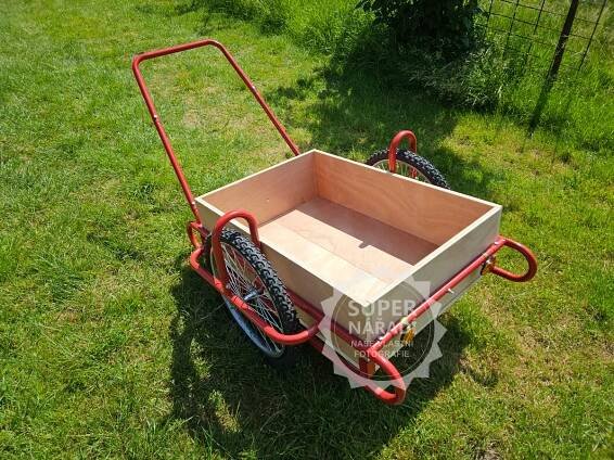 Vozík dvoukolák Optimus 89x63x25cm, nosnost 240kg Strend Pro 212543 - dřevěná korba, kárka