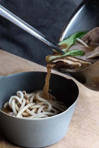 Chicken Udon with Sake Kasu Broth - Artisan Sakemaker