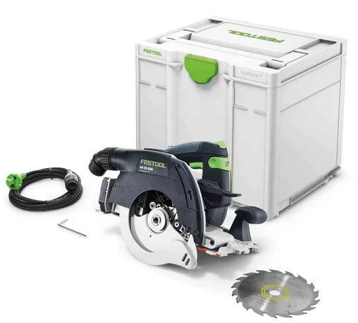 Kotoučová pila Festool HK 55 EBQ-Plus - 1200W, 160mm, 4.4kg, mafl, kufr Systainer SYS3 M 337 (576121)