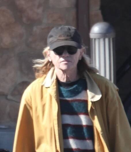 Amy Madigan grocery shopping in Malibu.