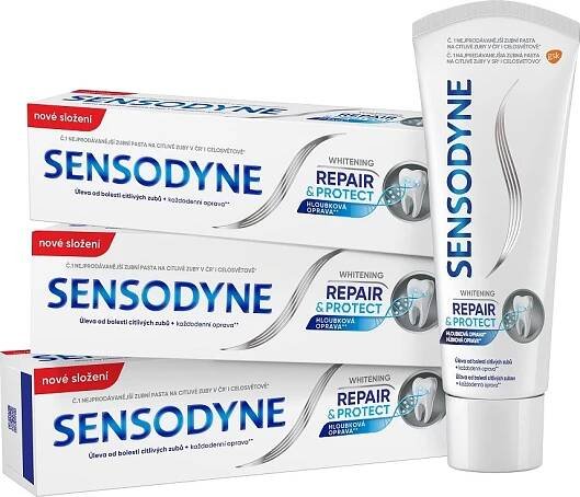 Sensodyne Repair & Protect Whitening 3x 75 ml od 299 Kč