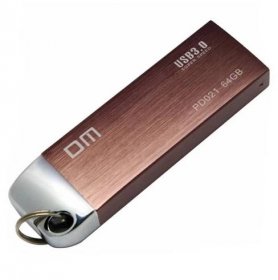 16GB USB flash disk / DM 3.0 hnědý + OTG adaptér - Kreativní potřeby a materiál pro tvoření