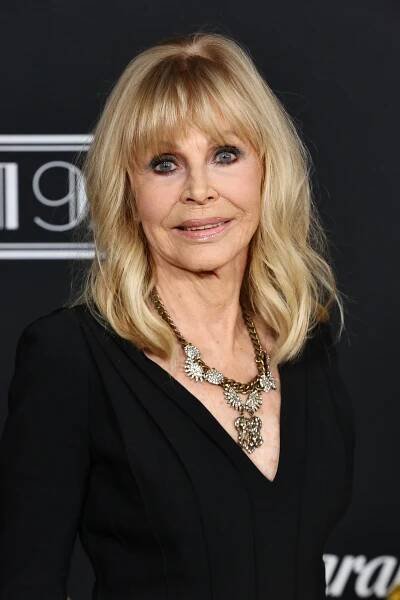 Portrait of Britt Ekland at the Los Angeles premiere of Paramount+'s 
