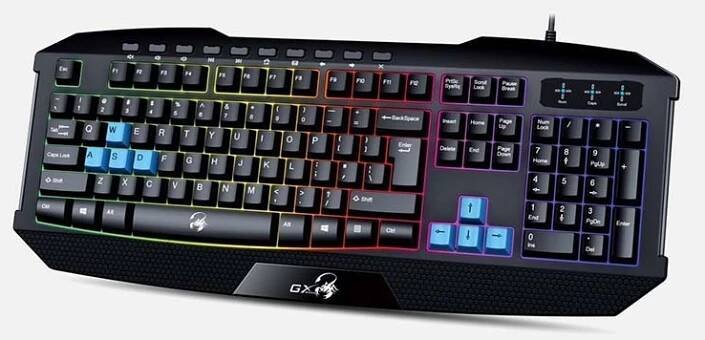 Klávesnice Klávesnice Genius GX Gaming Scorpion K215, CZ/SK - černá/modrá (31310474106)