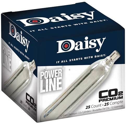 DAI997025 CO2 Cylinders, 12 gm, 25/box