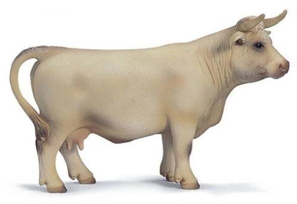Schleich 13610 - Zvířátko - bílá kráva