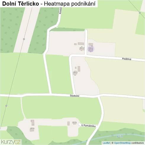 Mapa Dolní Těrlicko - Firmy v části obce.