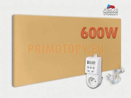 infrapanel s termostatem 600w karamel