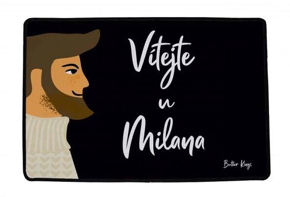 Rohožka s personalizací vítejte u muže, 60x40cm