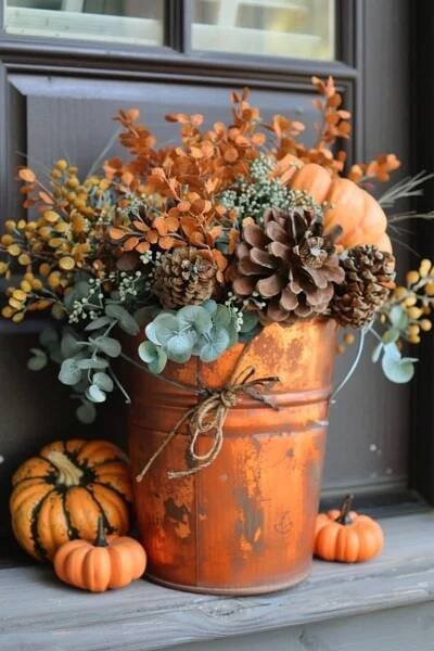 Pin by Annette G on Fall decorating | Fall outdoor decor, Fall decorations porch, Fall thanksgiving decor