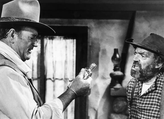 RIO LOBO, John Wayne, Jack Elam, 1970