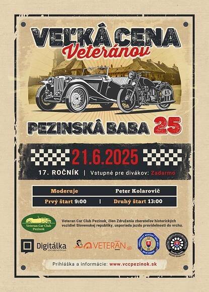 Veľká cena veteránov Pezinská Baba 2025