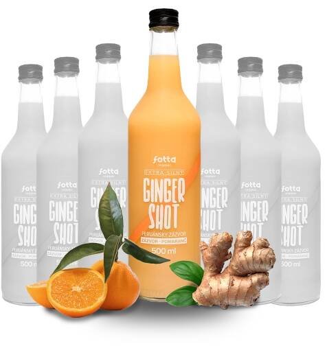 Gingershot – pomaranč 500ml (balenie - 8ks)