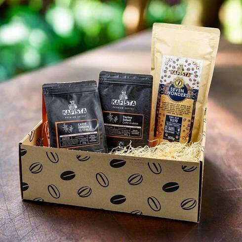 Coffee Box 4 - Dárkový balíček s kávou Kafista - zrnková káva pražená v Itálii - Kafista