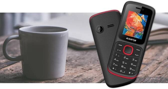 ALIGATOR D210 Dual SIM černo-červený