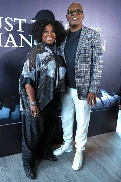 La Tanya Richardson Jackson and Samuel L. Jackson attend the "The Piano Lesson" Broadway photocall at The Skylark on September 07, 2022 in New York City.