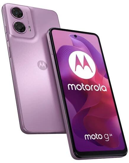 Mobilní telefon Motorola Moto G24 4 GB / 128 GB fialová barva
