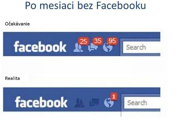 Po mesiaci bez facebooku