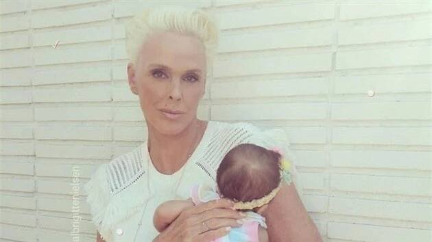 Brigitte Nielsenová a její dcera Frida (12. září 2018)
