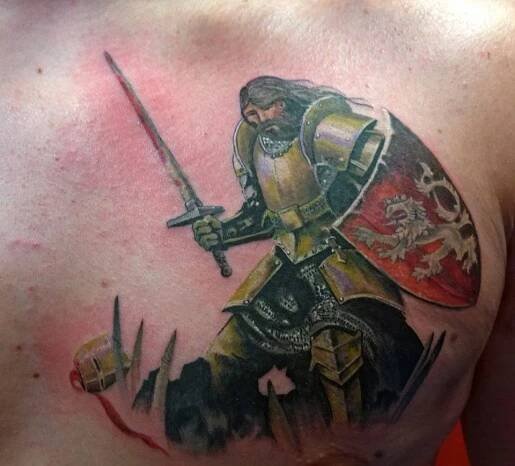 Tetování - rytíř | Tetování - Tattoo