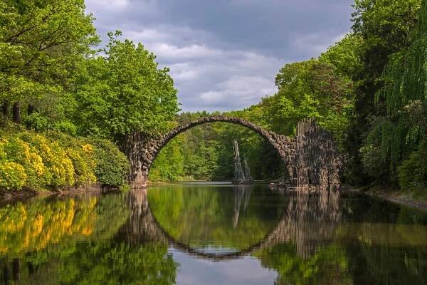 the Rakotzbruecke bridge in Germany
