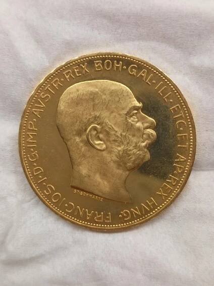 Zlatá 100 Koruna 1915 František Josef I. stará ražba nádherná