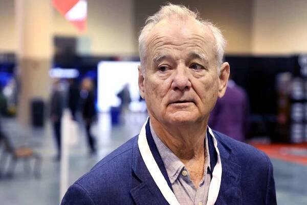 OMAHA, NEBRASKA - APRIL 30: Actor and comedian Bill Murray walks through the convention floor at the Berkshire Hathaway annual shareholder's meeting on April 30, 2022 in Omaha, Nebraska. This is the first time the annual shareholders event has been held since 2019 due to the COVID-19 pandemic. (Photo by Scott Olson/Getty Images)